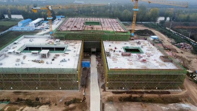 扶風縣博物館設計建筑面積7542平方米，主體結構進入封頂